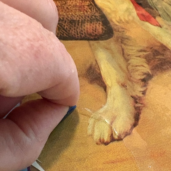 NEW 1914 Grape Nuts Metal Sign: Little Girl w/ St. Bernard Dog Replica 9.5”x 12 - Picture 3 of 7